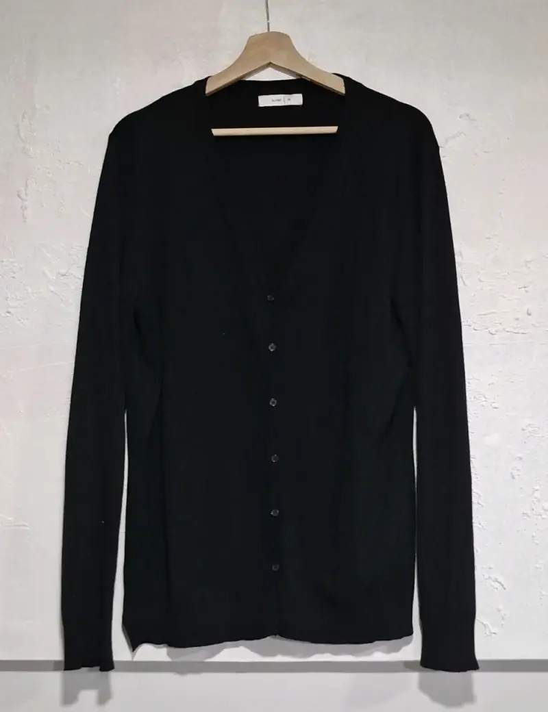 Cardigan negro de punto - 1