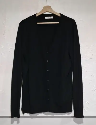 Cardigan negro de punto - miniatura 1