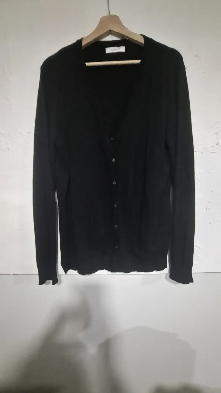 Cardigan negro de punto - 2