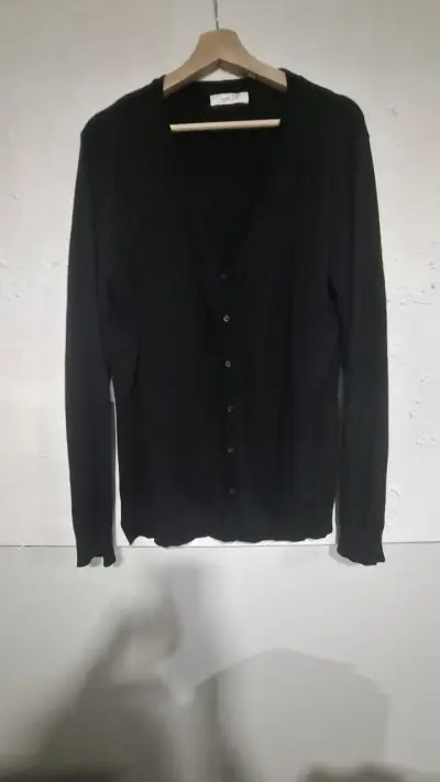 Cardigan negro de punto - miniatura 2