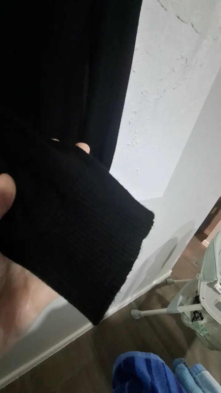 Cardigan negro de punto - 4