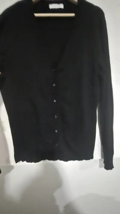 Cardigan negro de punto - miniatura 5