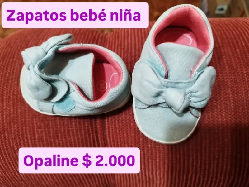 Zapatos bebé niña celestes