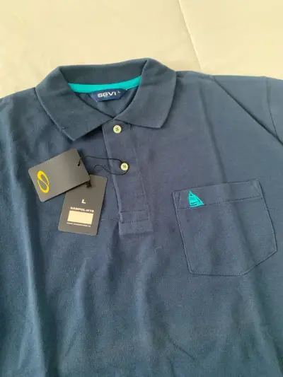 Polera polo azul marino talla L - miniatura 1