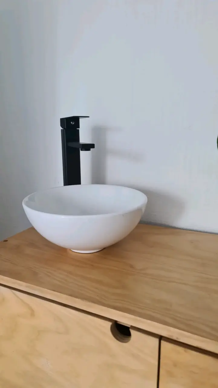 Vanitorio de madera doble madera de pino - 6
