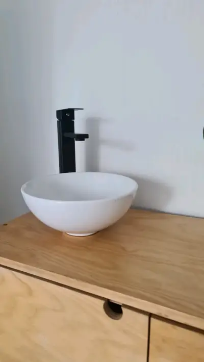Vanitorio de madera doble madera de pino - miniatura 6