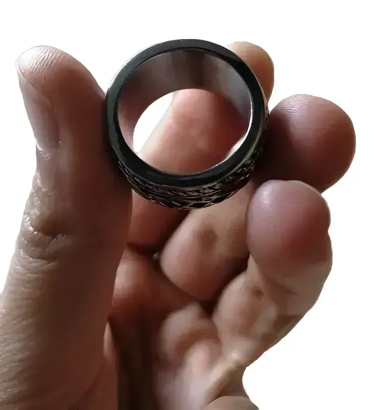 Anillo de acero diseño celta - 4