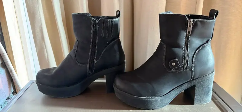 Botines negros con plataforma - 6