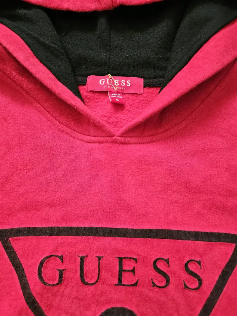 Polerón rojo con capucha Guess / M - 2