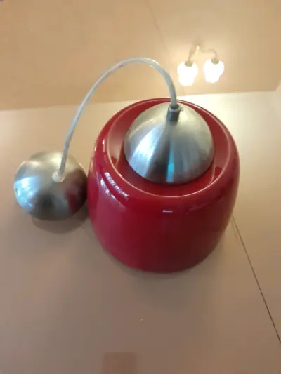 Lámpara colgante roja moderna - miniatura 1