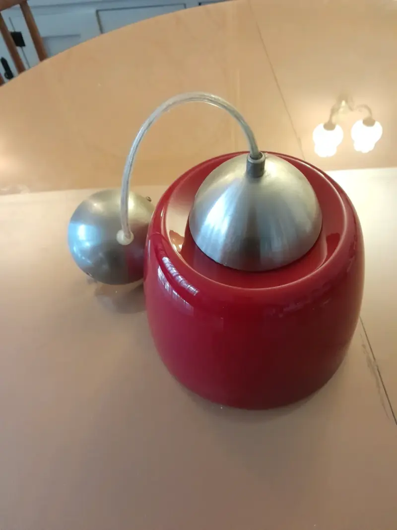 Lámpara colgante roja moderna - 4