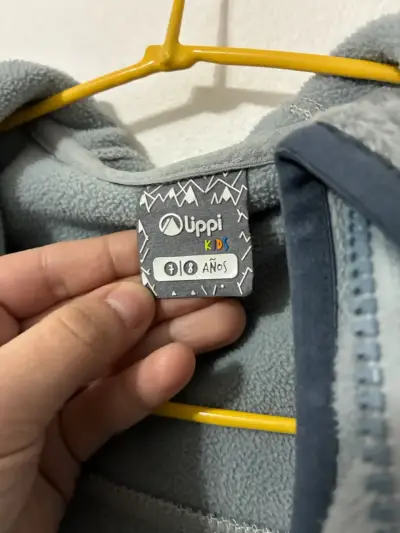 Chaqueta polar gris Uippi Kids - miniatura 1
