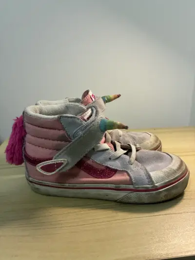 Zapatillas Vans rosas usadas - miniatura 2