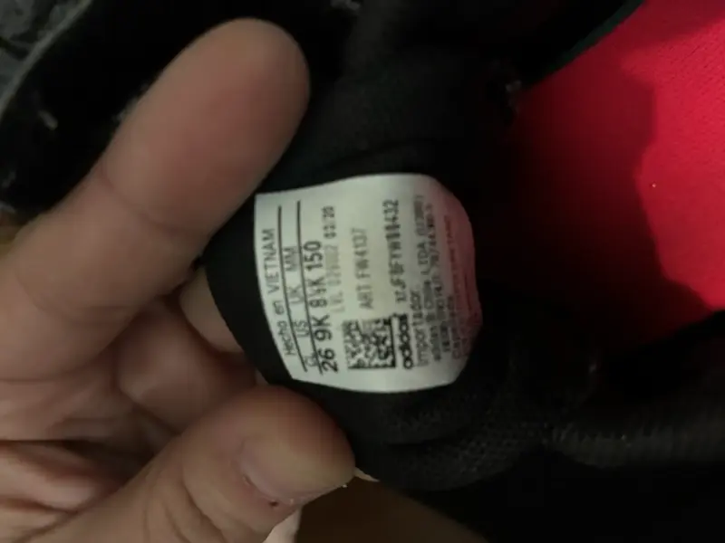 Zapatillas negras con velcro Adidas - 4