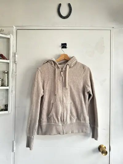 Polerón H&M beige con capucha - miniatura 1