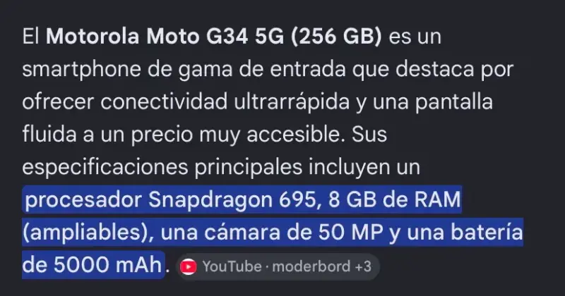 Celular Motorola Moto G34 5G - 3