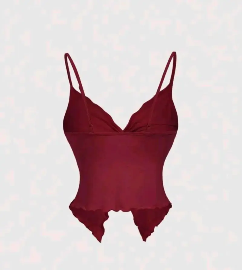 Top rojo con tirantes - 2