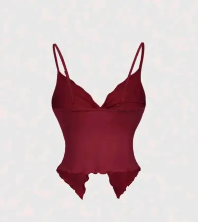 Top rojo con tirantes - miniatura 2