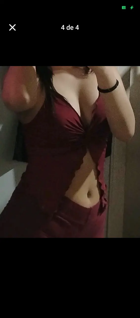 Top rojo con tirantes - 4