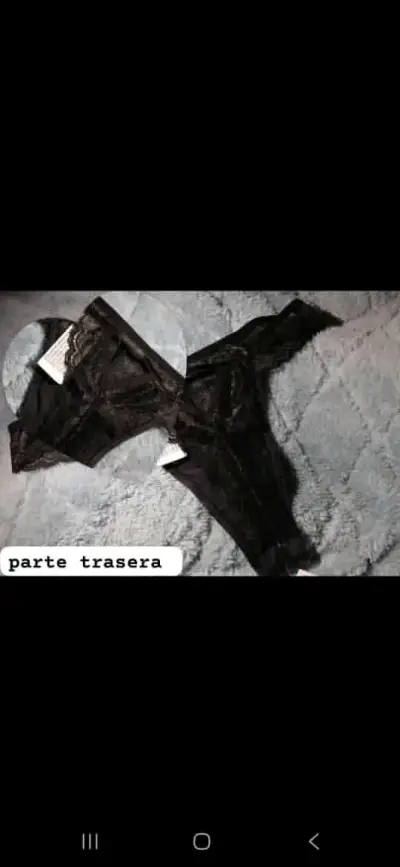 RPMANCE TALLA M Tanga negra de encaje - miniatura 3