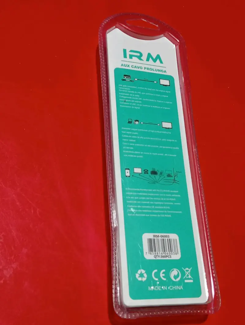 Cable auxiliar IRM 1.5m - 2