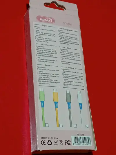 Cable USB Hoco 1000mm - miniatura 2