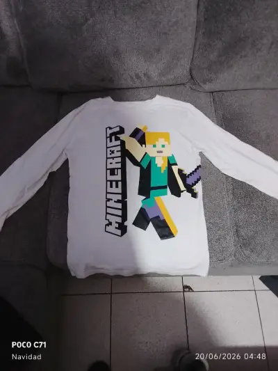 Polera manga larga Minecraft - miniatura 1
