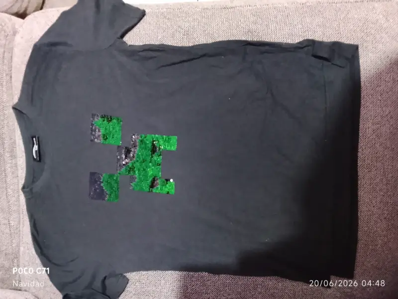 Polera manga larga Minecraft - 2