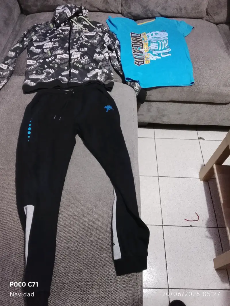 Conjunto deportivo infantil negro - 1