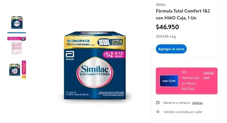 Fórmula Similac Total Comfort - 1
