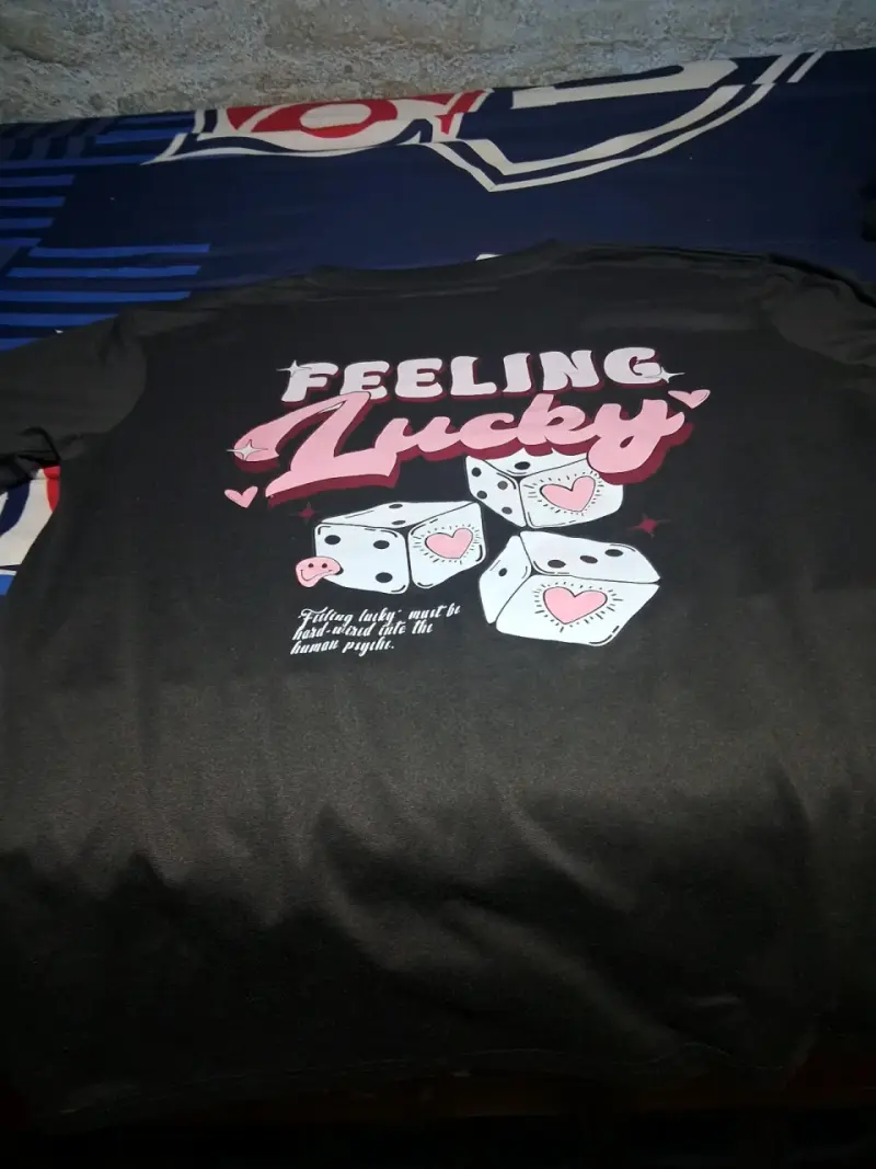 Polera negra 'Feeling Lucky' - 2