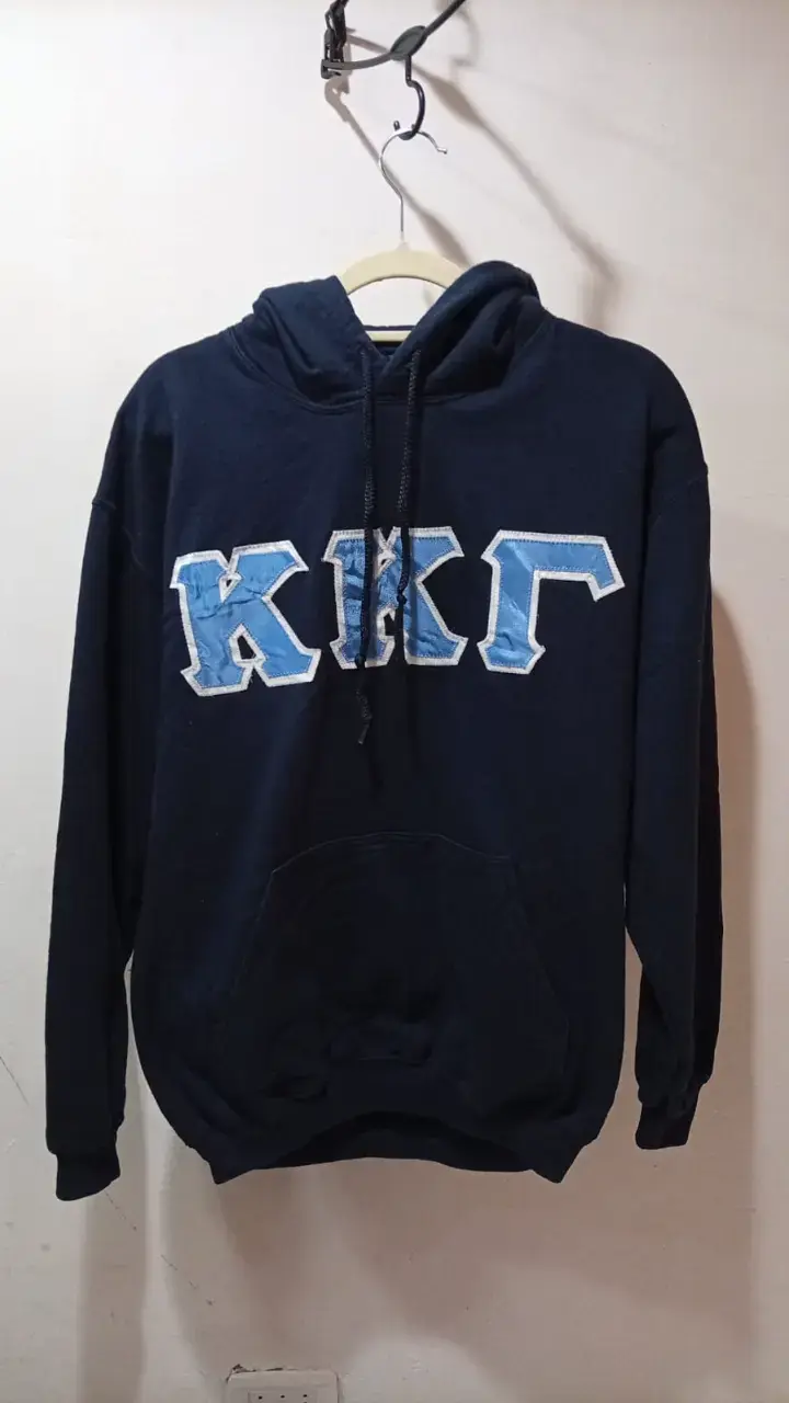 Polerón azul con letras KKG y Capucha - 1