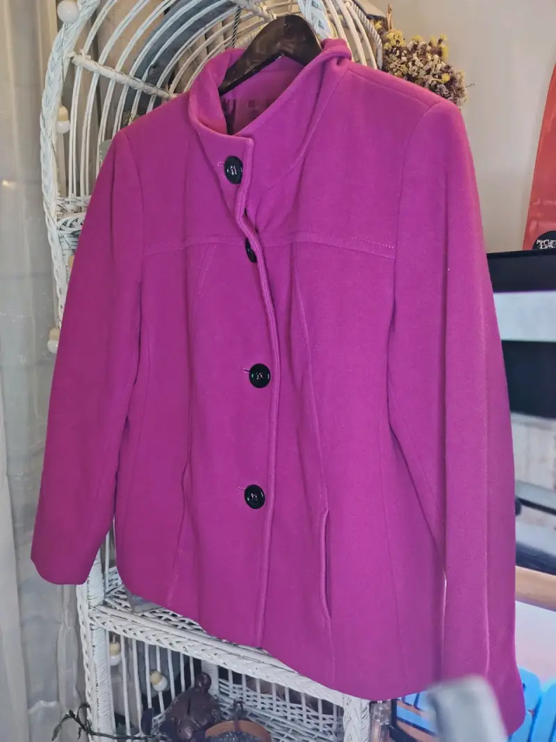 Chaquetón Premium Fucsia - 70% Lana Virgen - 1