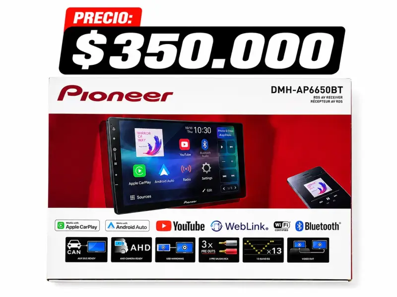 Receptor AV Pioneer DMH-AP6650BT