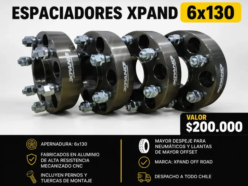 Espaciadores Xpand 6x130