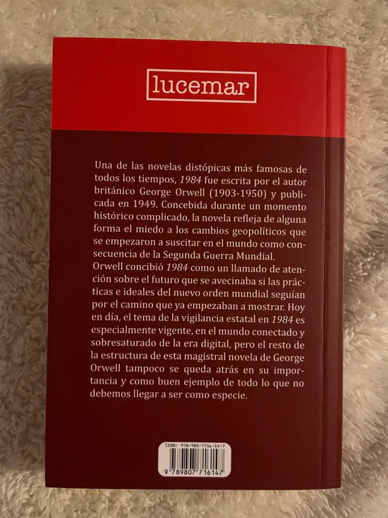Libro 1984 de George Orwell - 2