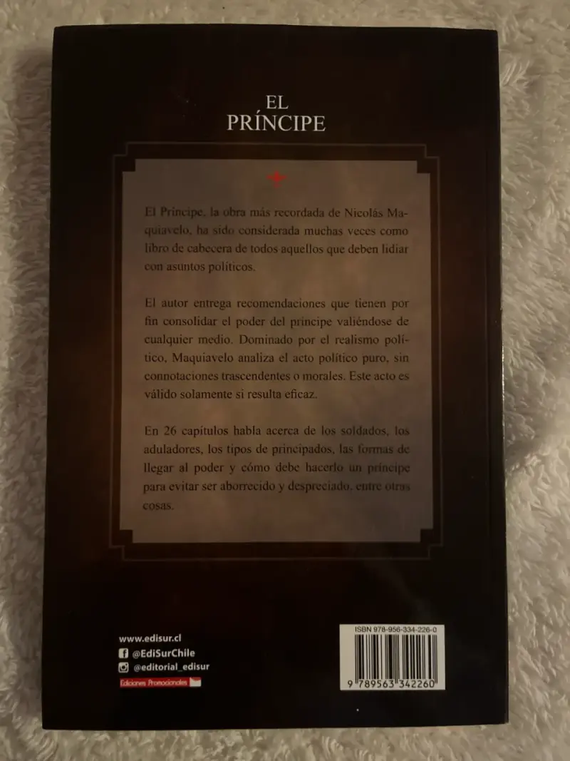 Libro "El Príncipe" de Maquiavelo - 2
