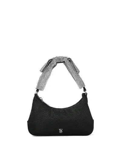 Cartera negra Victoria Secret con asas brillantes - miniatura 1