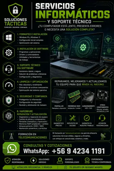 Formateo y reparación Notebook y Pc - miniatura 1