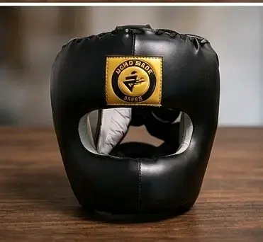 Casco protector de boxeo negro - 1