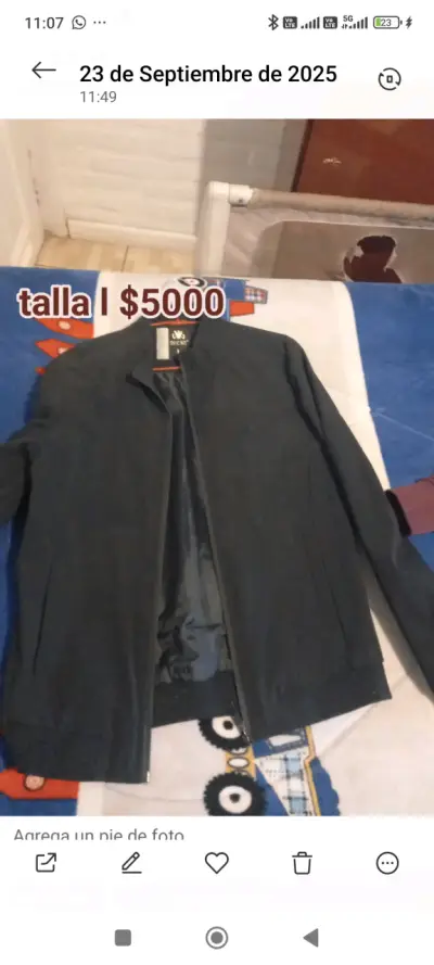 Chaqueta blanca talla L - miniatura 4