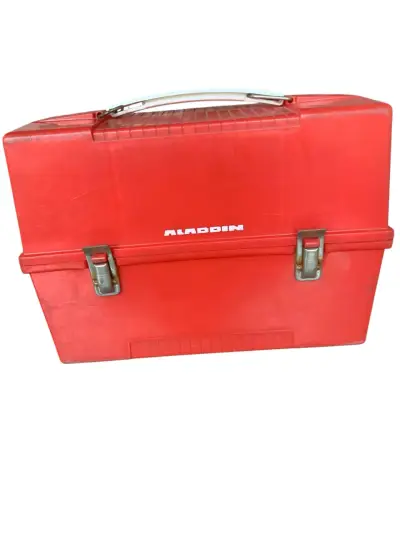 Lonchera vintage roja Aladdin - miniatura 1