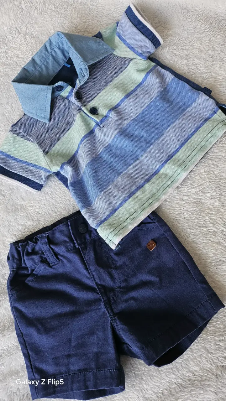 Conjunto infantil camisa y short - 1