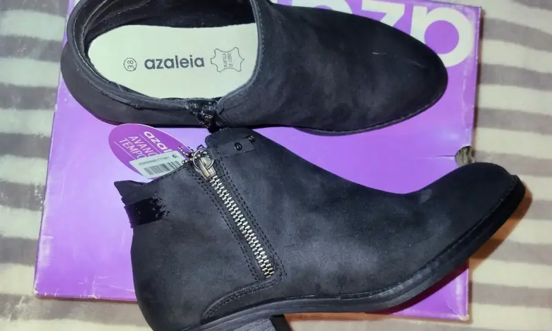 Botines negros Azaleia con cierre - 1