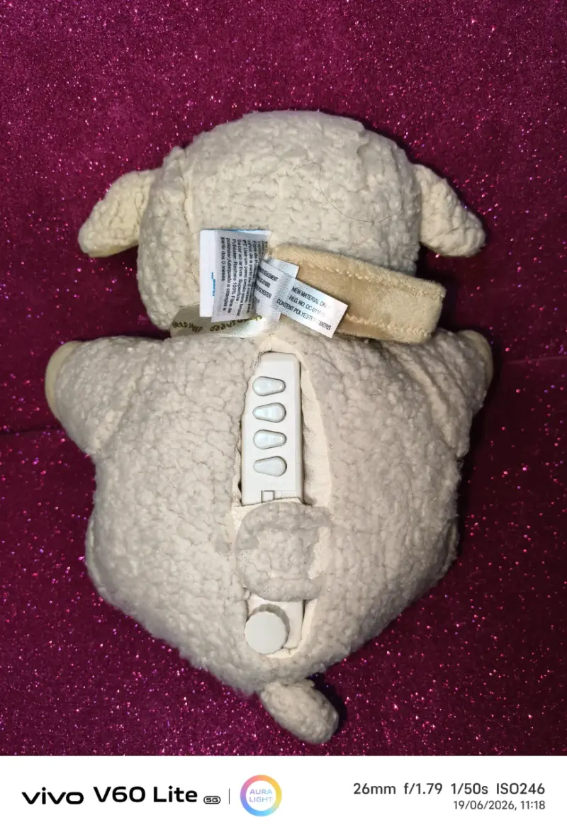 Peluche de oveja con lazo - 2