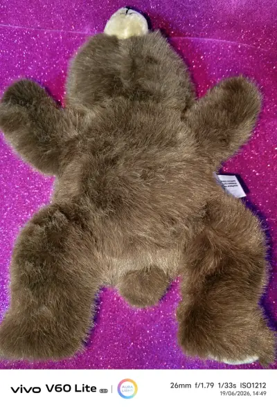 Peluche oso marrón suave - miniatura 3