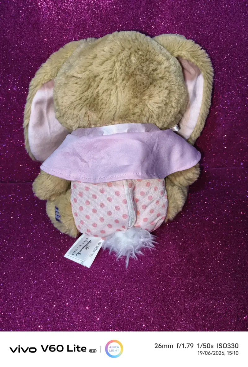 Conejo de peluche rosa - 2