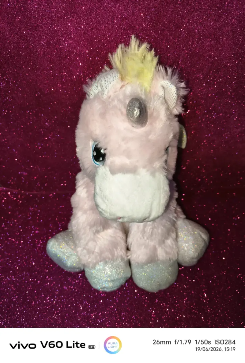 Peluche de unicornio rosado - 2