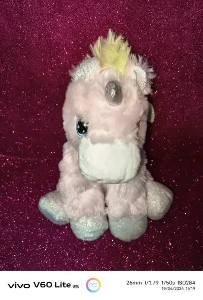 Peluche de unicornio rosado - miniatura 2