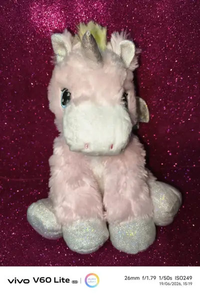 Peluche de unicornio rosado - miniatura 3